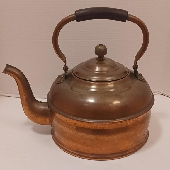 Revere Ware Other - Antique Copper Tea Kettle Large Tea Pot 5 Liter Vintage Teapot 1910–1930 Revere